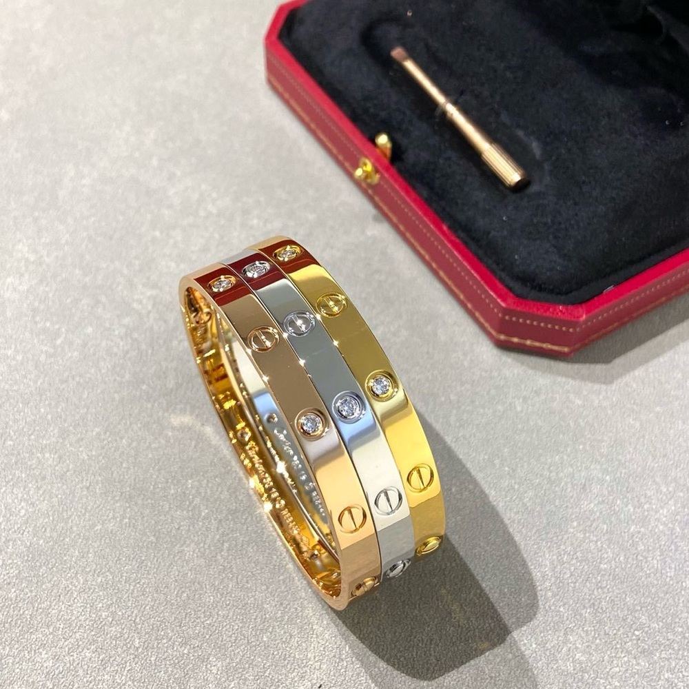 🌟New Gold Plated Stainless Steel Love Bracelet Bangle With Screwdriver - Picture 2 of 12